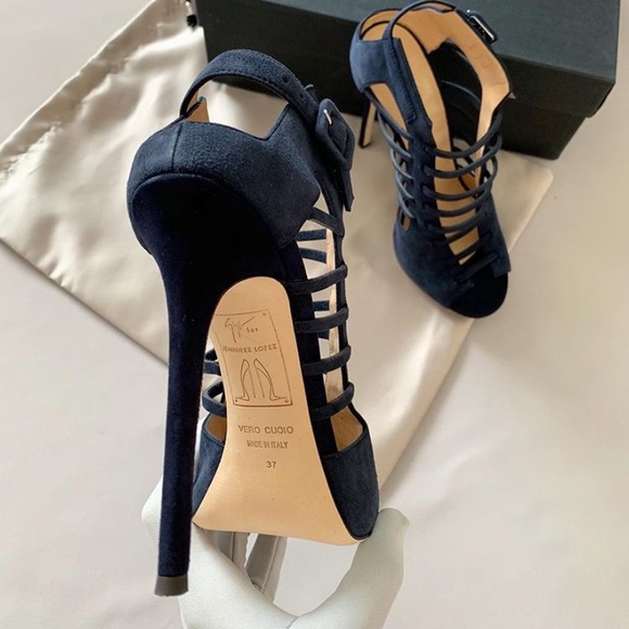 giuseppe zanotti • NEW • navy cage heels - Picture 11 of 13